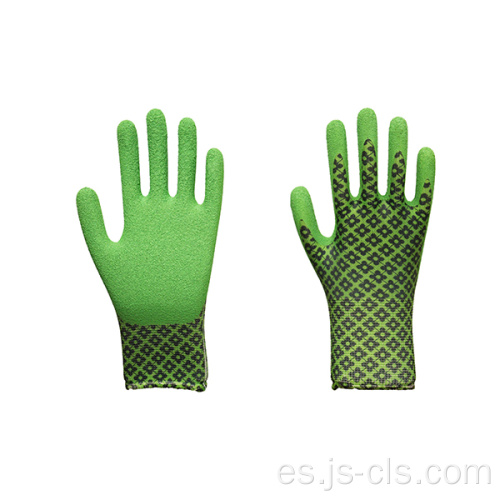 Guantes de jardín de látex impresos en la serie de jardines